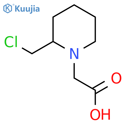 (2-Chloromethyl-piperidin-1-yl)-acetic acid structure
