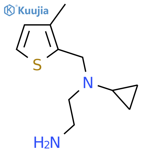 N*1*-Cyclopropyl-N*1*-(3-methyl-thiophen-2-ylmethyl)-ethane-1,2-diamine structure