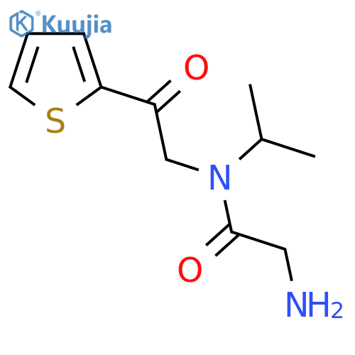 2-Amino-N-isopropyl-N-(2-oxo-2-thiophen-2-yl-ethyl)-acetamide structure