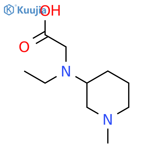 [Ethyl-(1-methyl-piperidin-3-yl)-amino]-acetic acid structure