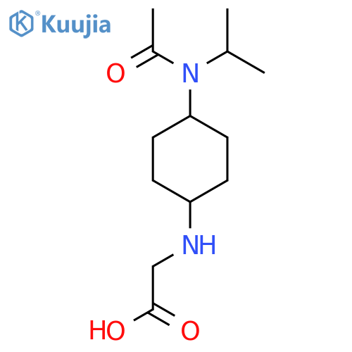 [4-(Acetyl-isopropyl-amino)-cyclohexylamino]-acetic acid structure