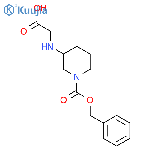 3-(Carboxymethyl-amino)-piperidine-1-carboxylic acid benzyl ester structure