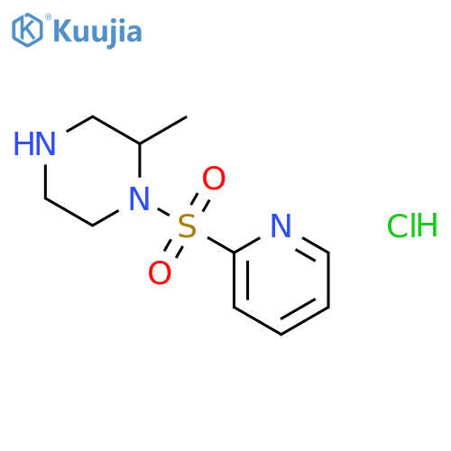 2-Methyl-1-(pyridin-2-ylsulfonyl)piperazine hydrochloride structure