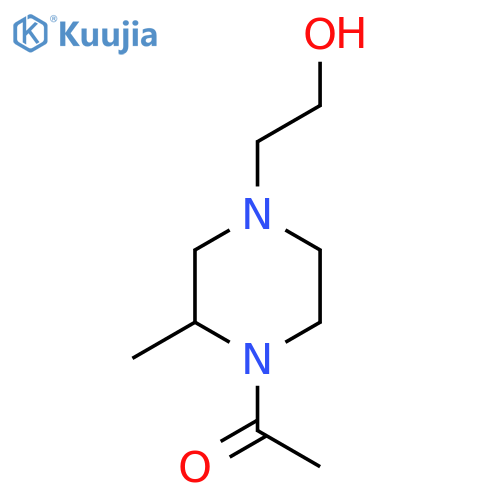 1-[4-(2-Hydroxy-ethyl)-2-methyl-piperazin-1-yl]-ethanone structure