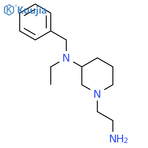 [1-(2-Amino-ethyl)-piperidin-3-yl]-benzyl-ethyl-amine structure