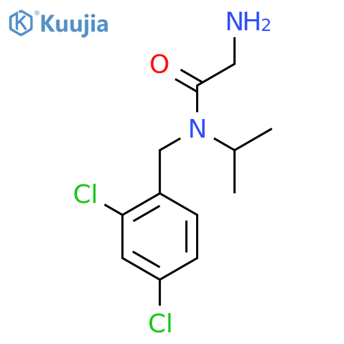 2-Amino-N-(2,4-dichloro-benzyl)-N-isopropyl-acetamide structure