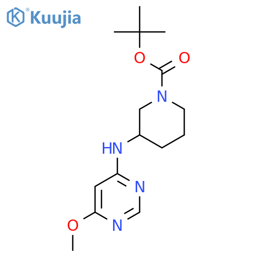tert-Butyl 3-((6-methoxypyrimidin-4-yl)amino)piperidine-1-carboxylate structure