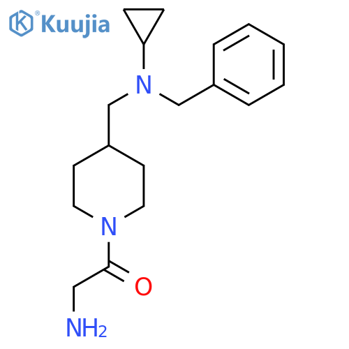 2-Amino-1-{4-[(benzyl-cyclopropyl-amino)-methyl]-piperidin-1-yl}-ethanone structure