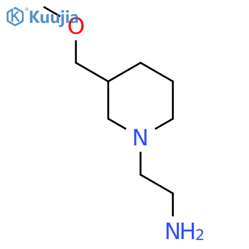 2-3-(methoxymethyl)piperidin-1-ylethan-1-amine structure