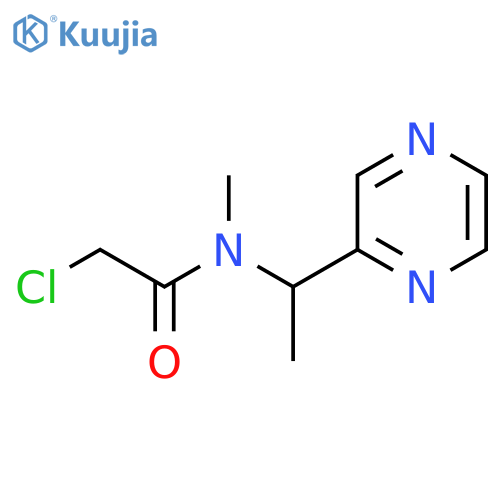 2-Chloro-N-methyl-N-(1-pyrazin-2-yl-ethyl)-acetamide structure