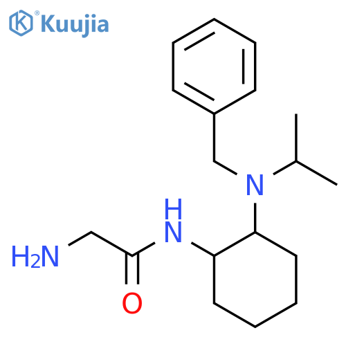 2-Amino-N-[2-(benzyl-isopropyl-amino)-cyclohexyl]-acetamide structure
