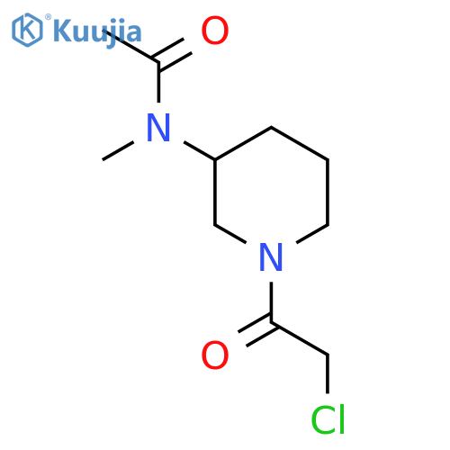 N-[1-(2-Chloro-acetyl)-piperidin-3-yl]-N-methyl-acetamide structure