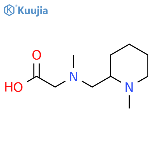 [Methyl-(1-methyl-piperidin-2-ylmethyl)-amino]-acetic acid structure