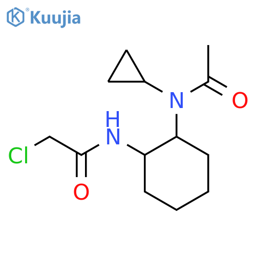 N-[2-(Acetyl-cyclopropyl-amino)-cyclohexyl]-2-chloro-acetamide structure