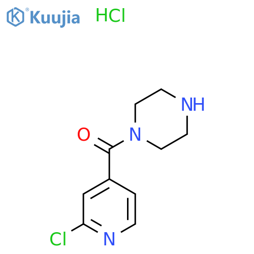 (2-Chloropyridin-4-yl)(piperazin-1-yl)methanone hydrochloride structure