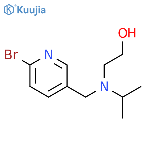 2-[(6-Bromo-pyridin-3-ylmethyl)-isopropyl-amino]-ethanol structure