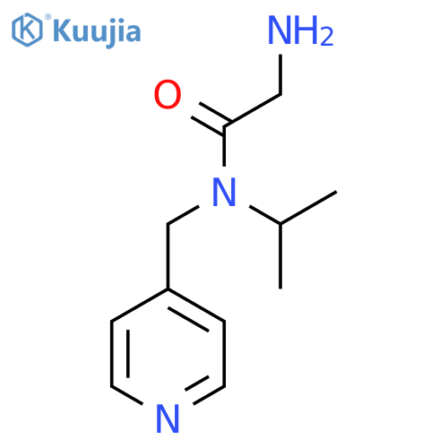 2-Amino-N-isopropyl-N-pyridin-4-ylmethyl-acetamide structure