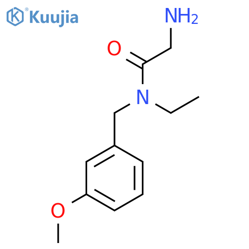 2-Amino-N-ethyl-N-(3-methoxy-benzyl)-acetamide structure