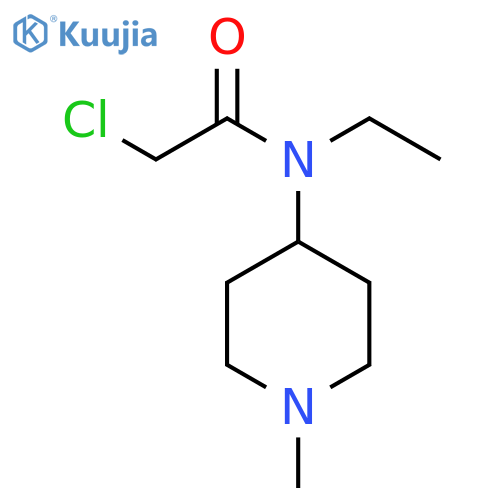 2-Chloro-n-ethyl-n-(1-methyl-piperidin-4-yl)-acetamide structure