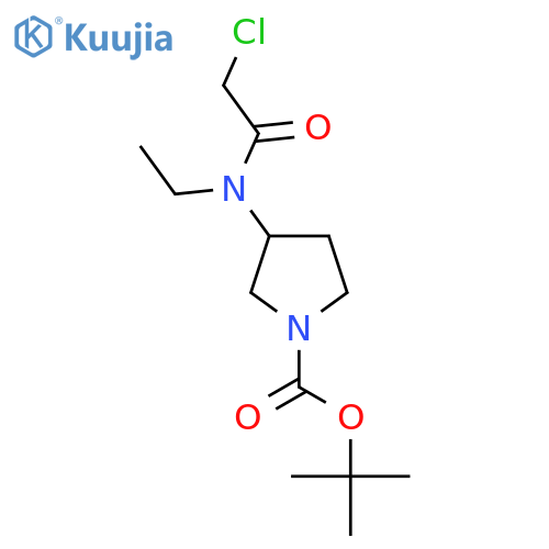 3-[(2-Chloro-acetyl)-ethyl-amino]-pyrrolidine-1-carboxylic acid tert-butyl ester structure