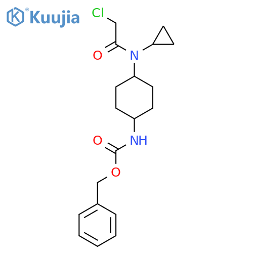 {4-[(2-Chloro-acetyl)-cyclopropyl-amino]-cyclohexyl}-carbamic acid benzyl ester structure