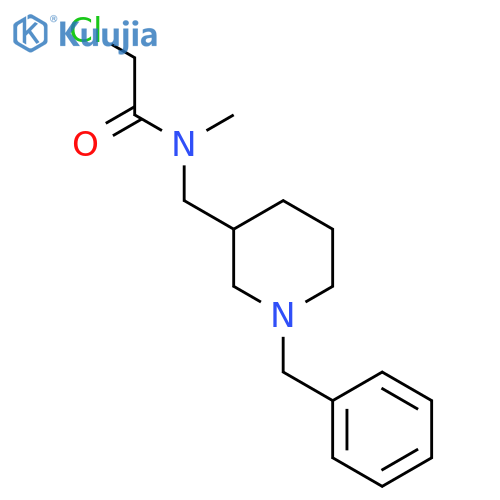 N-(1-Benzyl-piperidin-3-ylmethyl)-2-chloro-N-methyl-acetamide structure