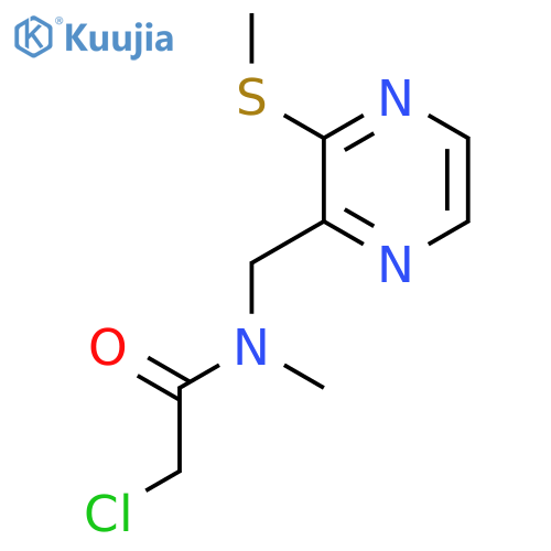 2-Chloro-N-methyl-N-(3-methylsulfanyl-pyrazin-2-ylmethyl)-acetamide structure