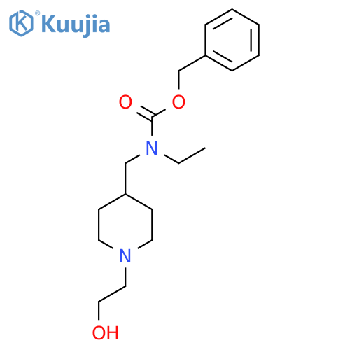 Ethyl-[1-(2-hydroxy-ethyl)-piperidin-4-ylmethyl]-carbamic acid benzyl ester structure