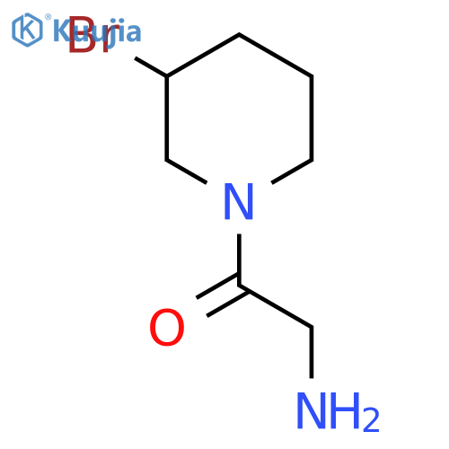 2-Amino-1-(3-bromo-piperidin-1-yl)-ethanone structure
