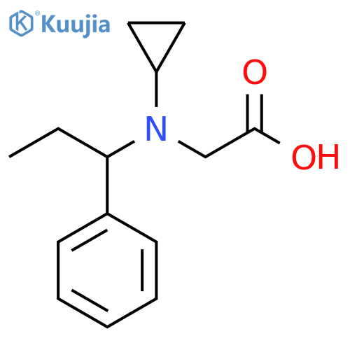 [Cyclopropyl-(1-phenyl-propyl)-amino]-acetic acid structure