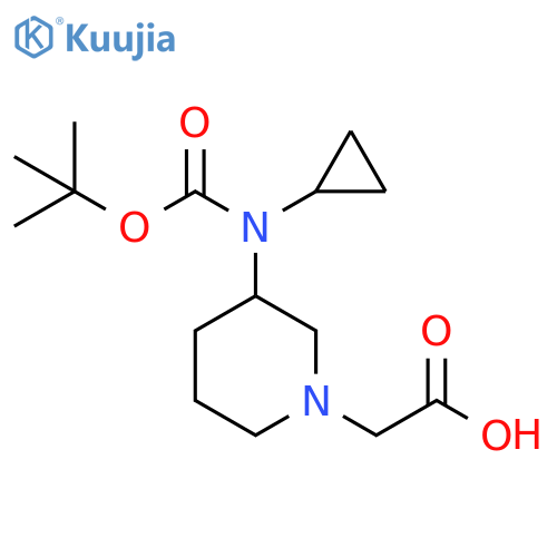 [3-(Tert-butoxycarbonyl-cyclopropyl-amino)-piperidin-1-yl]-acetic acid structure