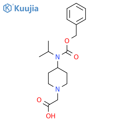 [4-(Benzyloxycarbonyl-isopropyl-amino)-piperidin-1-yl]-acetic acid structure