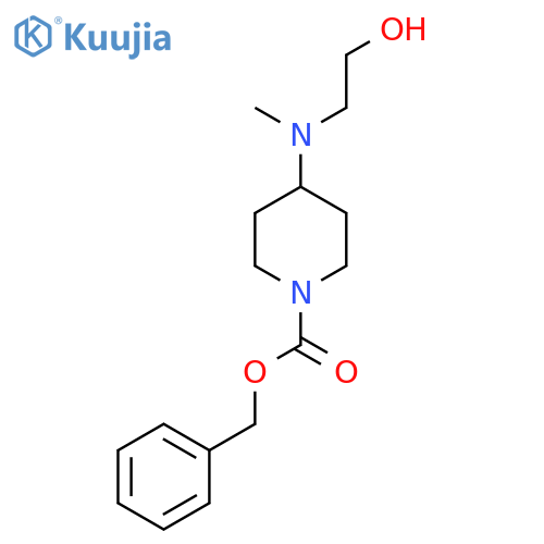 benzyl 4-(2-hydroxyethyl)(methyl)aminopiperidine-1-carboxylate structure