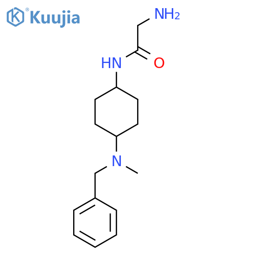 2-Amino-N-[4-(benzyl-methyl-amino)-cyclohexyl]-acetamide structure
