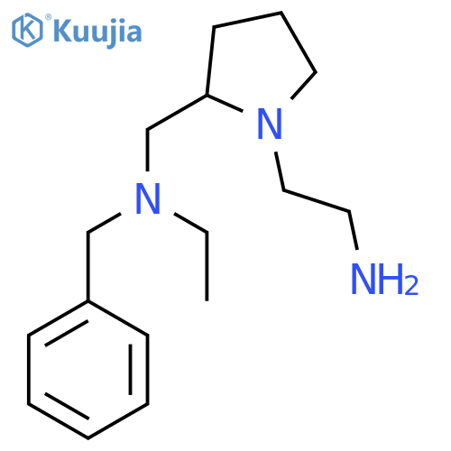 2-{2-[(Benzyl-ethyl-amino)-methyl]-pyrrolidin-1-yl}-ethylamine structure