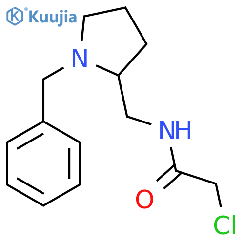 N-(1-Benzyl-pyrrolidin-2-ylmethyl)-2-chloro-acetamide structure