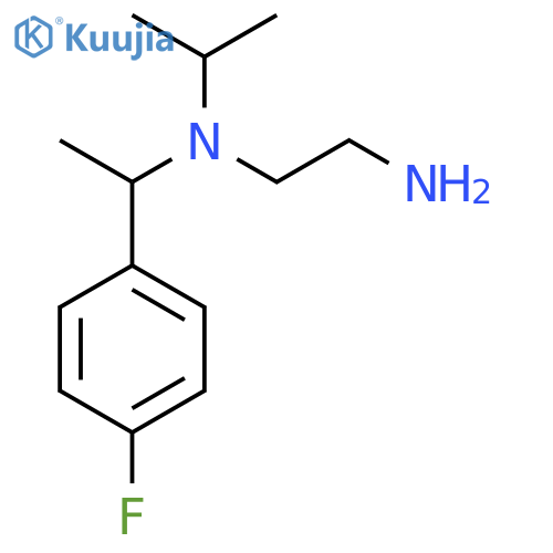 N*1*-[1-(4-Fluoro-phenyl)-ethyl]-N*1*-isopropyl-ethane-1,2-diamine structure