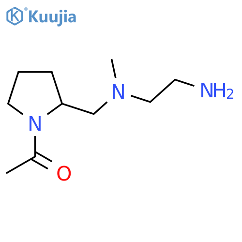 1-(2-{[(2-Amino-ethyl)-methyl-amino]-methyl}-pyrrolidin-1-yl)-ethanone structure