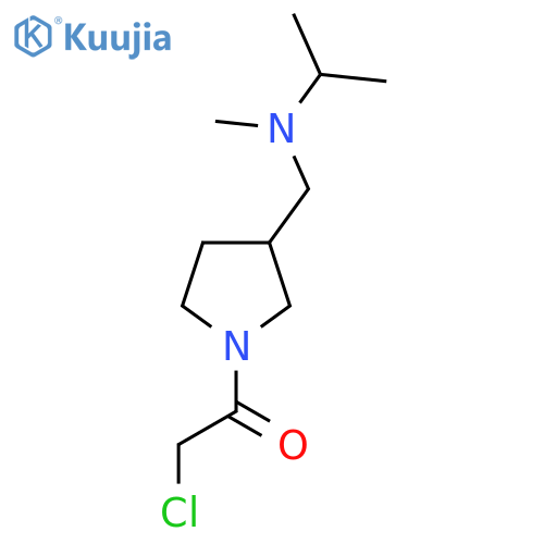 2-Chloro-1-{3-[(isopropyl-methyl-amino)-methyl]-pyrrolidin-1-yl}-ethanone structure