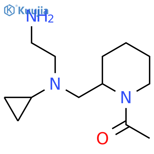 1-(2-{[(2-Amino-ethyl)-cyclopropyl-amino]-methyl}-piperidin-1-yl)-ethanone structure