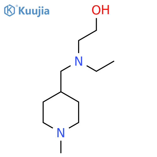 2-[Ethyl-(1-methyl-piperidin-4-ylmethyl)-amino]-ethanol structure