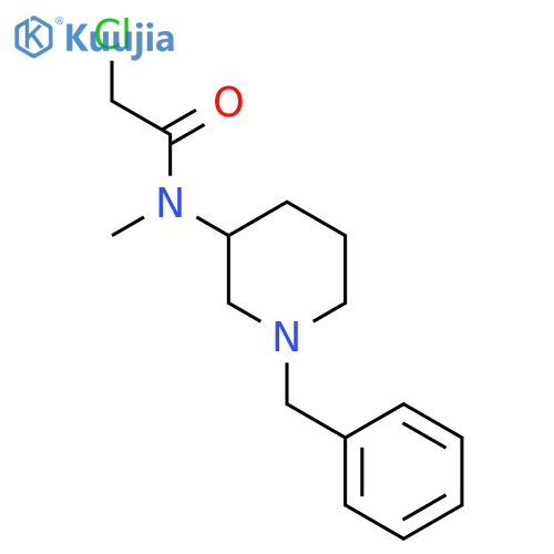 N-(1-Benzyl-piperidin-3-yl)-2-chloro-N-methyl-acetamide structure