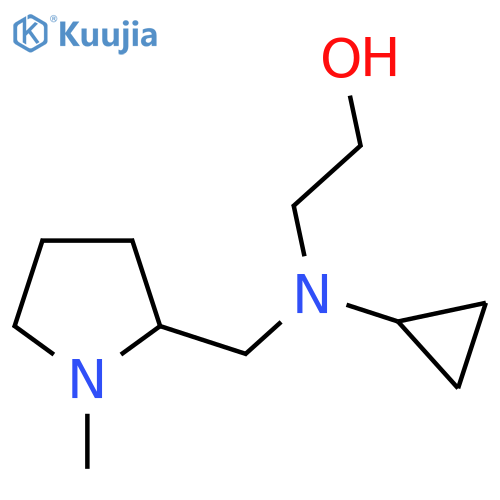 2-[Cyclopropyl-(1-methyl-pyrrolidin-2-ylmethyl)-amino]-ethanol structure