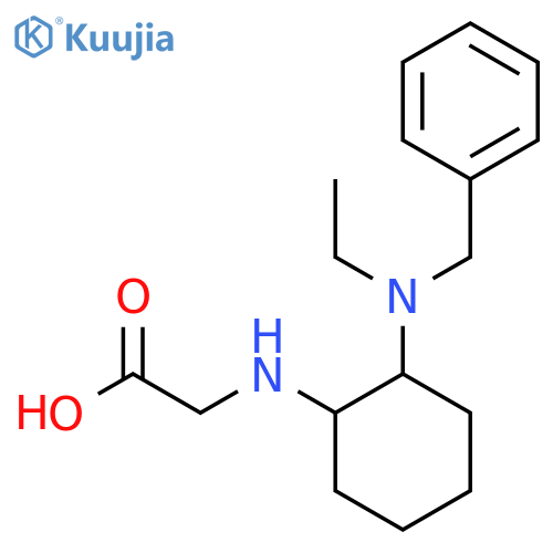[2-(Benzyl-ethyl-amino)-cyclohexylamino]-acetic acid structure