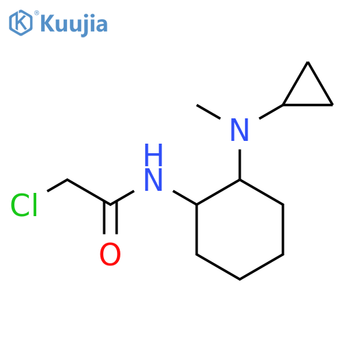2-Chloro-N-[2-(cyclopropyl-methyl-amino)-cyclohexyl]-acetamide structure