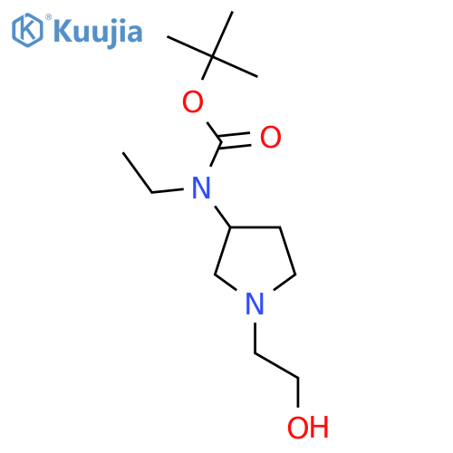 Ethyl-[1-(2-hydroxy-ethyl)-pyrrolidin-3-yl]-carbamic acid tert-butyl ester structure