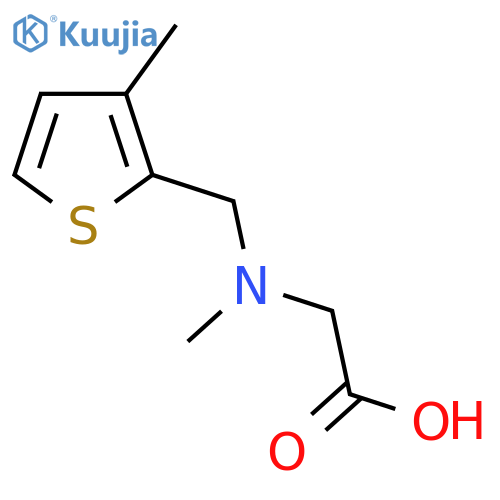 [Methyl-(3-methyl-thiophen-2-ylmethyl)-amino]-acetic acid structure