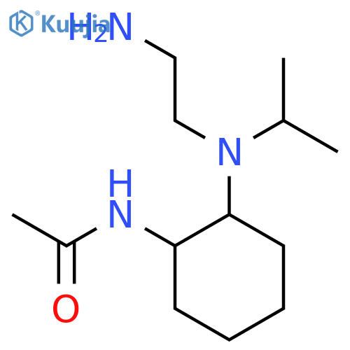 N-{2-[(2-Amino-ethyl)-isopropyl-amino]-cyclohexyl}-acetamide structure