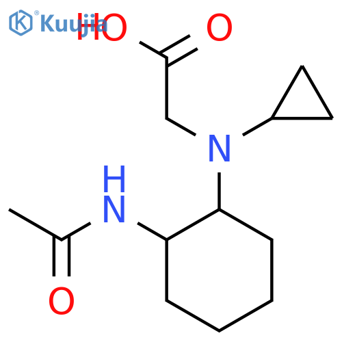[(2-Acetylamino-cyclohexyl)-cyclopropyl-amino]-acetic acid structure