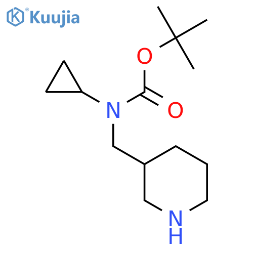 Cyclopropyl-piperidin-3-ylmethyl-carbamic acid tert-butyl ester structure